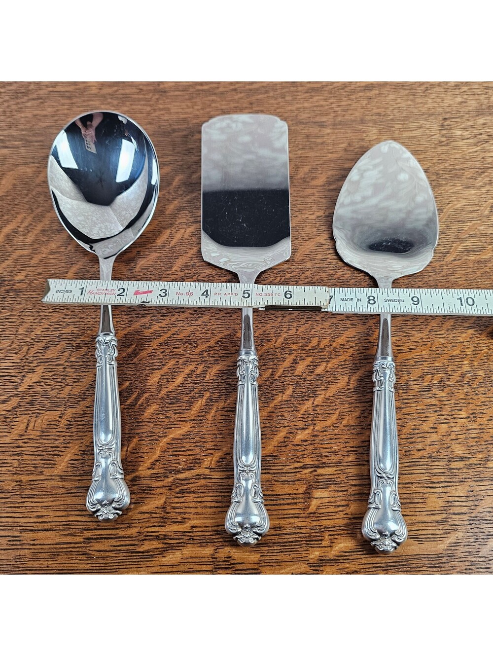 Gorham Chantilly Sterling Handle Lasagna Casserole Pie Cake Serving Set of 3 - Picture 15 of 15